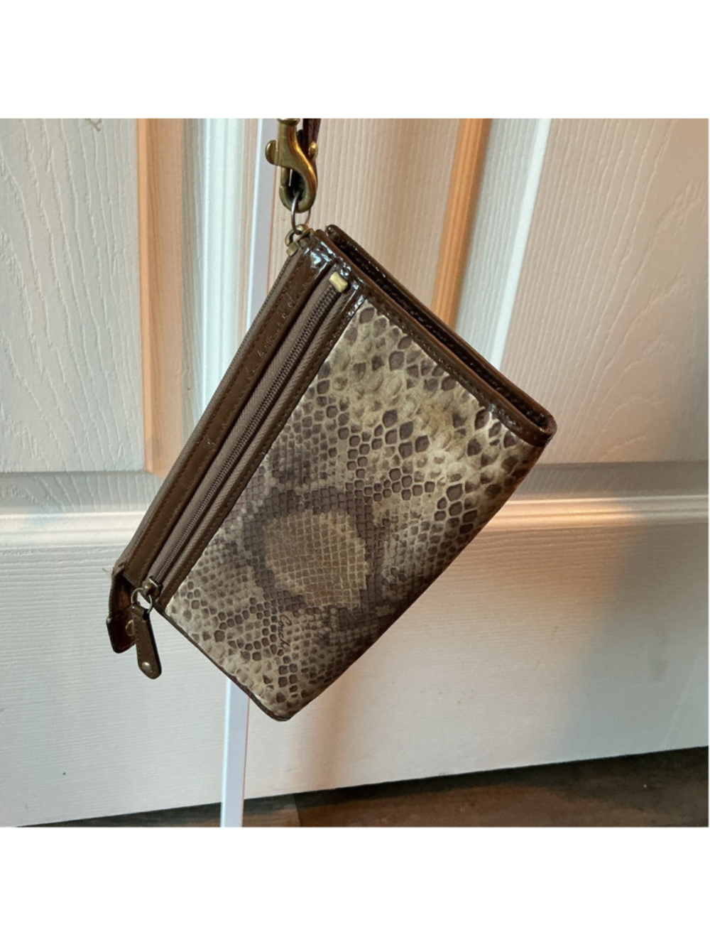 Coach Madison Python Print Wallet - Picture 4 of 5